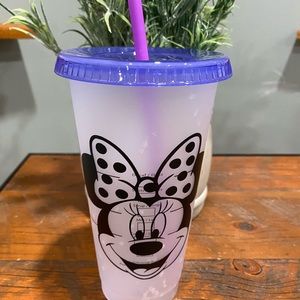 Starbucks color changing cold cup with Minnie